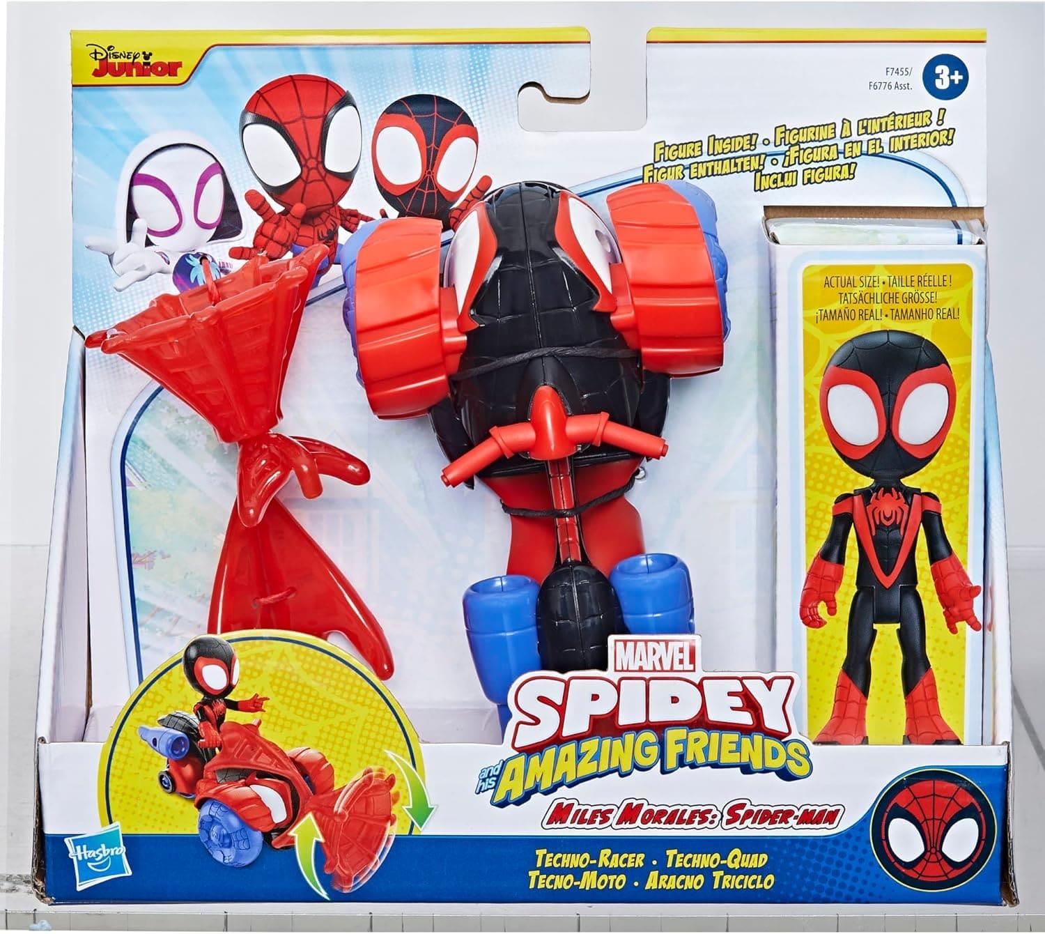 Spidey and  His Amazing Friends Miles Morales Spider Man Techno Racer