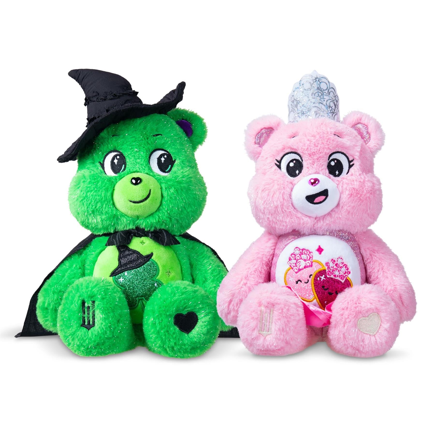 Care Bears - Wicked Movie Plush - Love-a-Lot Bear as Glinda & Good Luck Bear as Elphaba