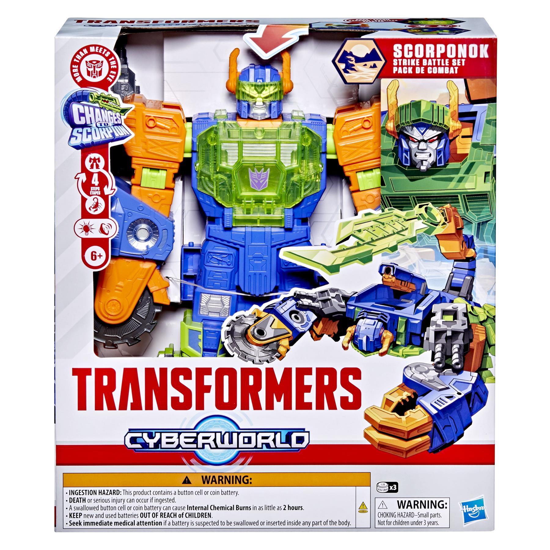 Transformers CYBERWORLD Scorponok Strike Battle Set