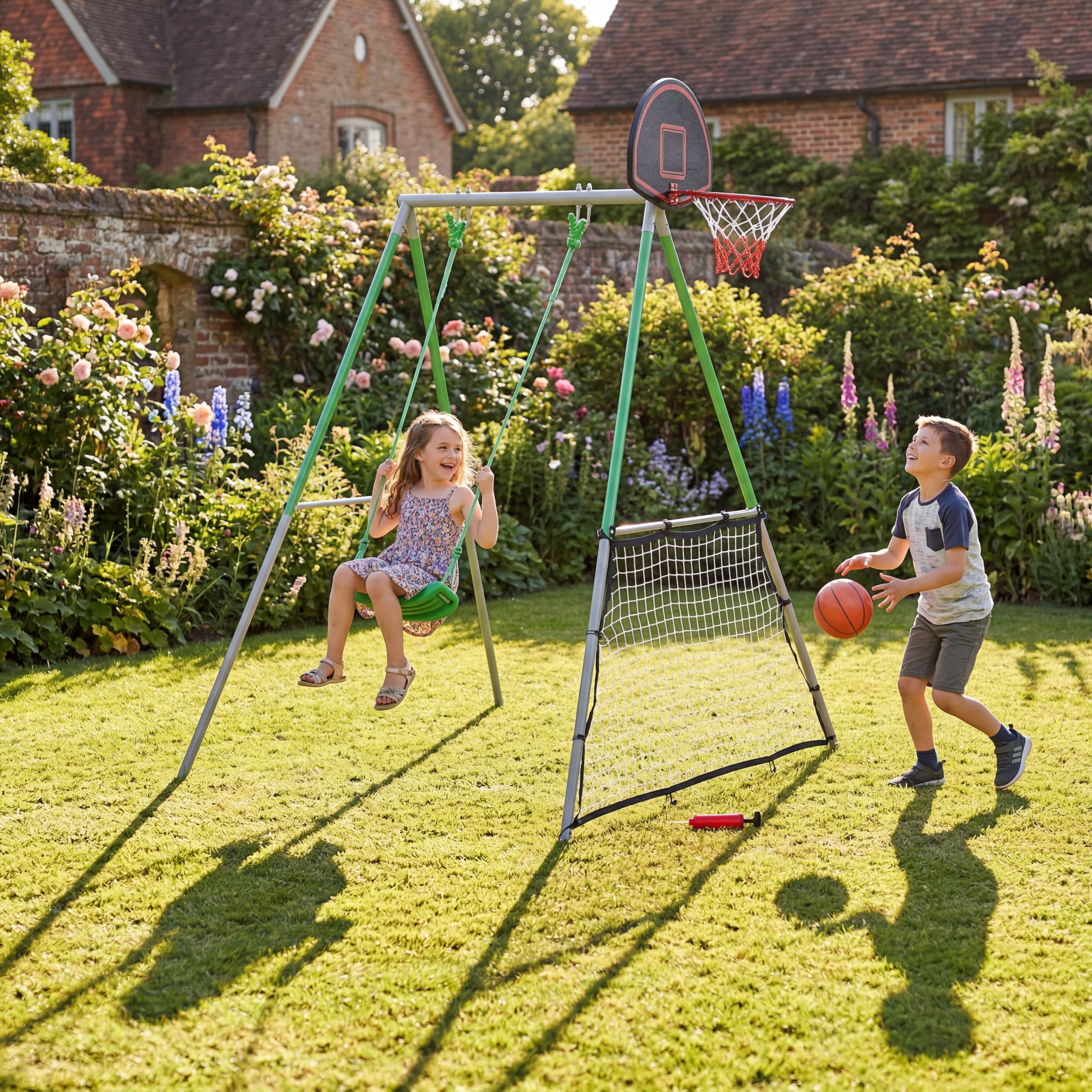 KICKBACK CORNERED,LES 150 PASSIONS…セット Sportspower 3-in-1 Swing Set – BargainMax