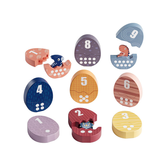 Topbright Wooden Dinosaur Bay Match Set