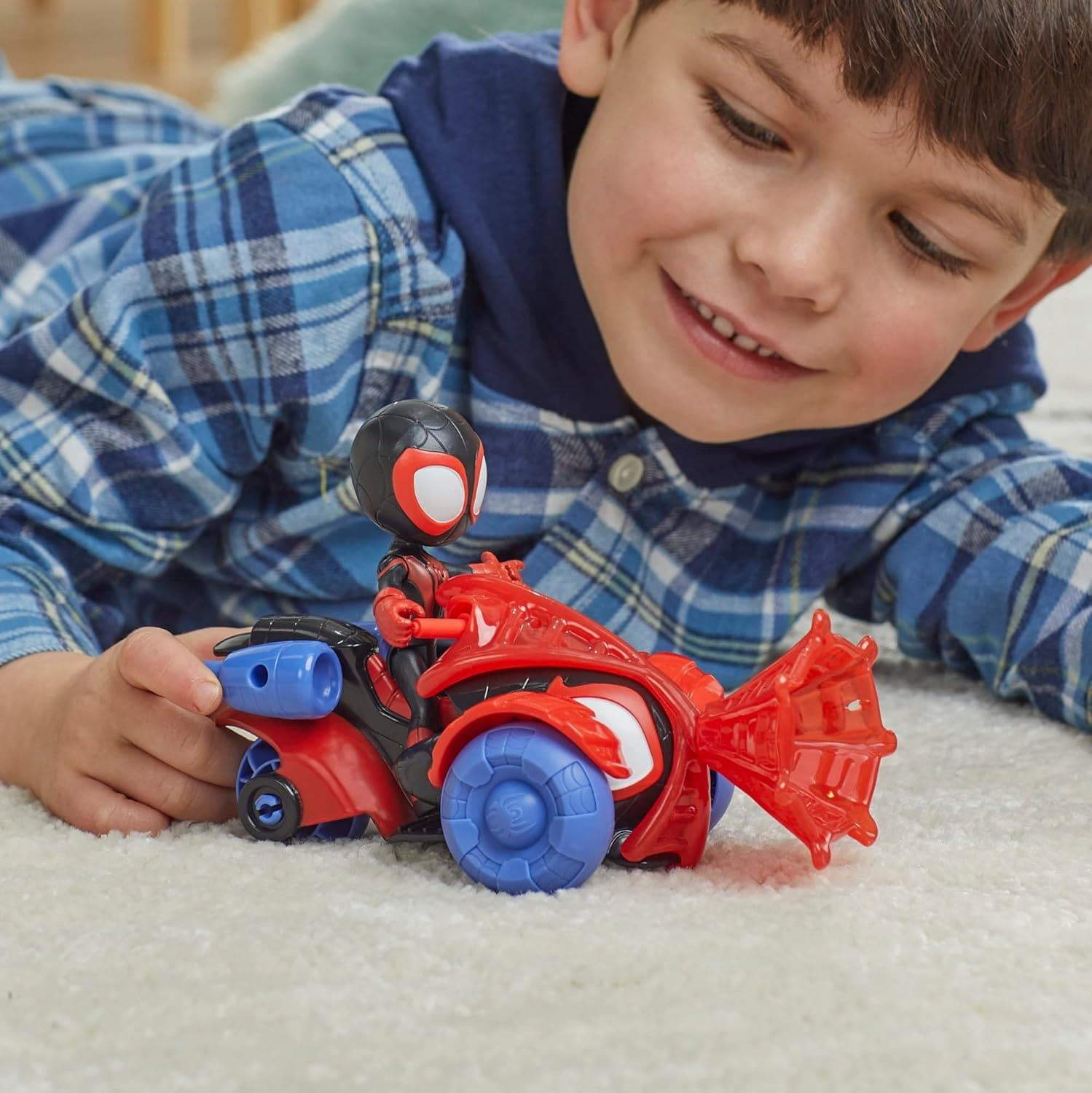 Spidey and  His Amazing Friends Miles Morales Spider Man Techno Racer