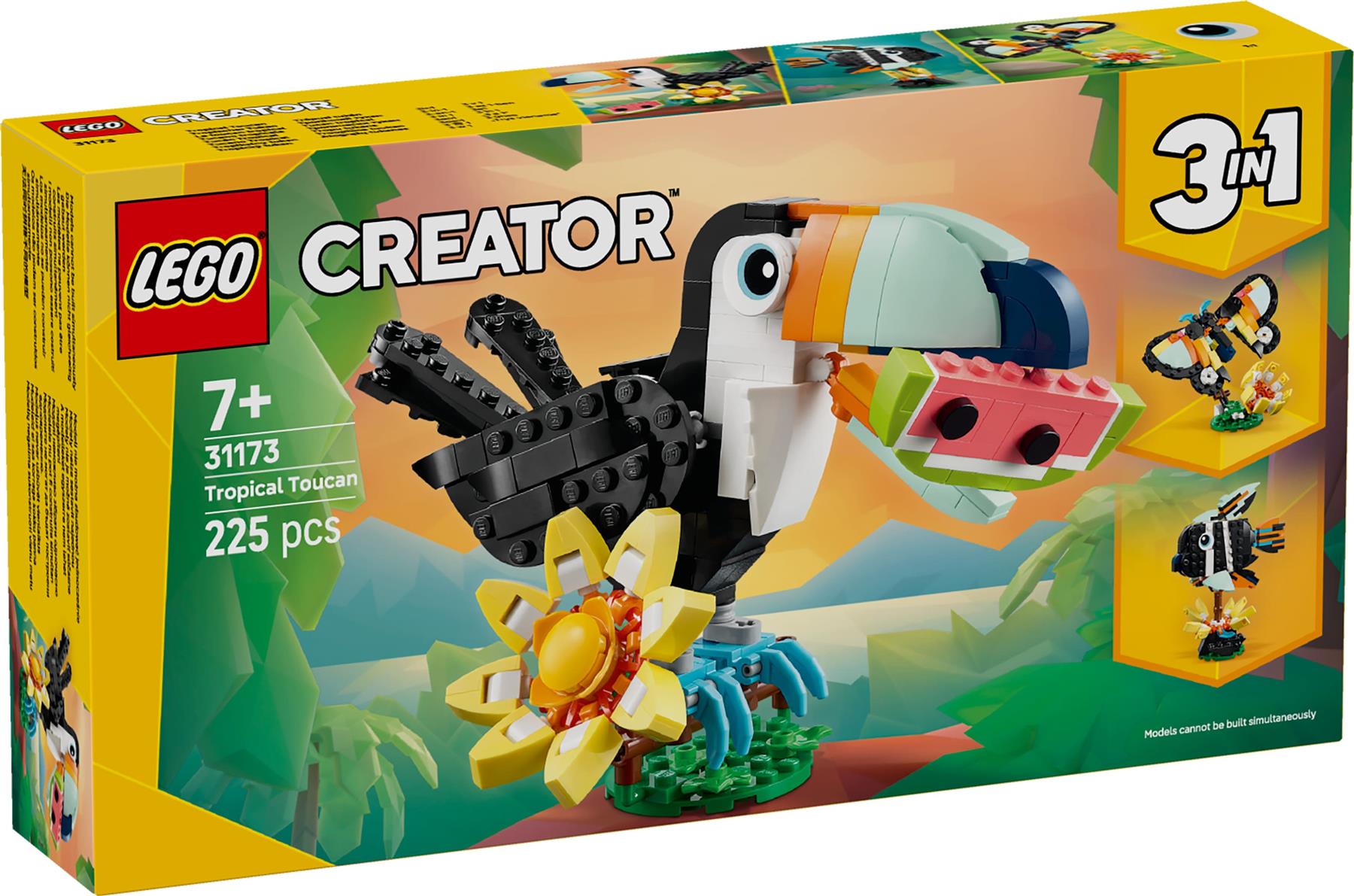 LEGO Creator 3in1 Wild Animals: Tropical Toucan 31173