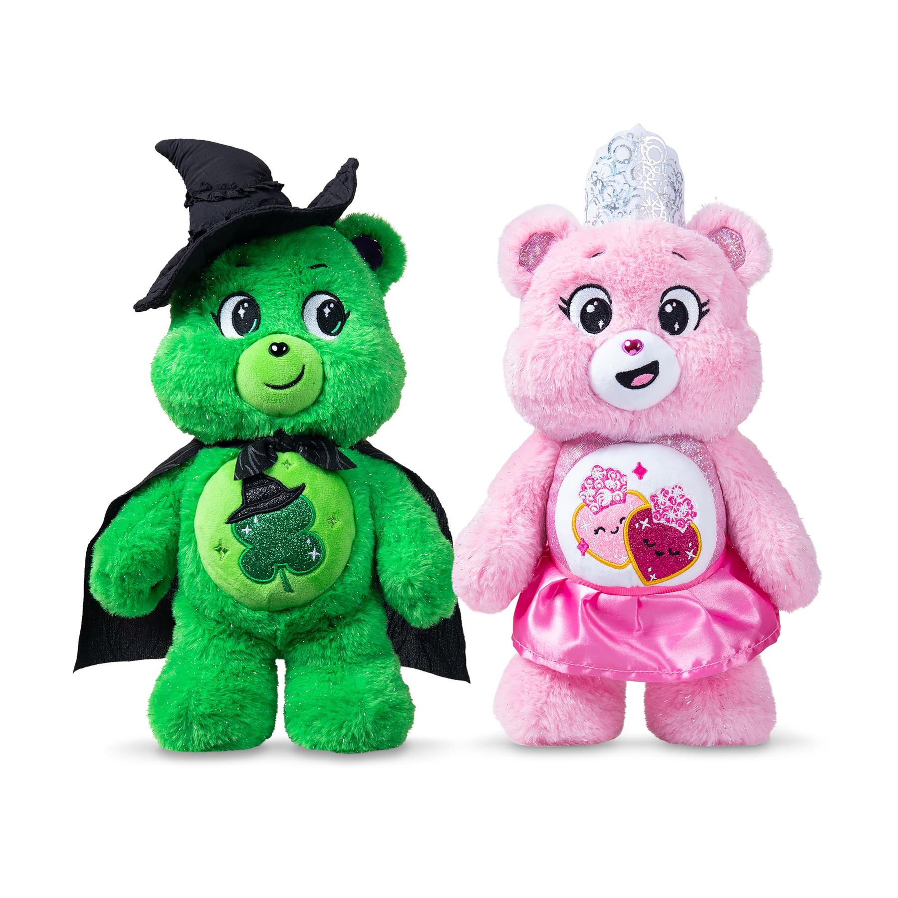 Care Bears - Wicked Movie Plush - Love-a-Lot Bear as Glinda & Good Luck Bear as Elphaba