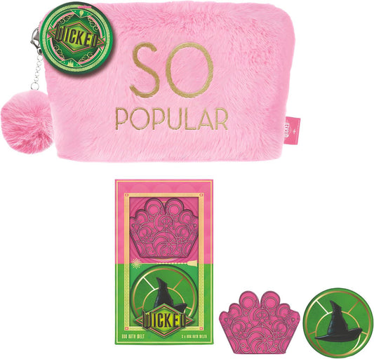 Wicked Plush Cosmetic Bag with Pom Pom Charm