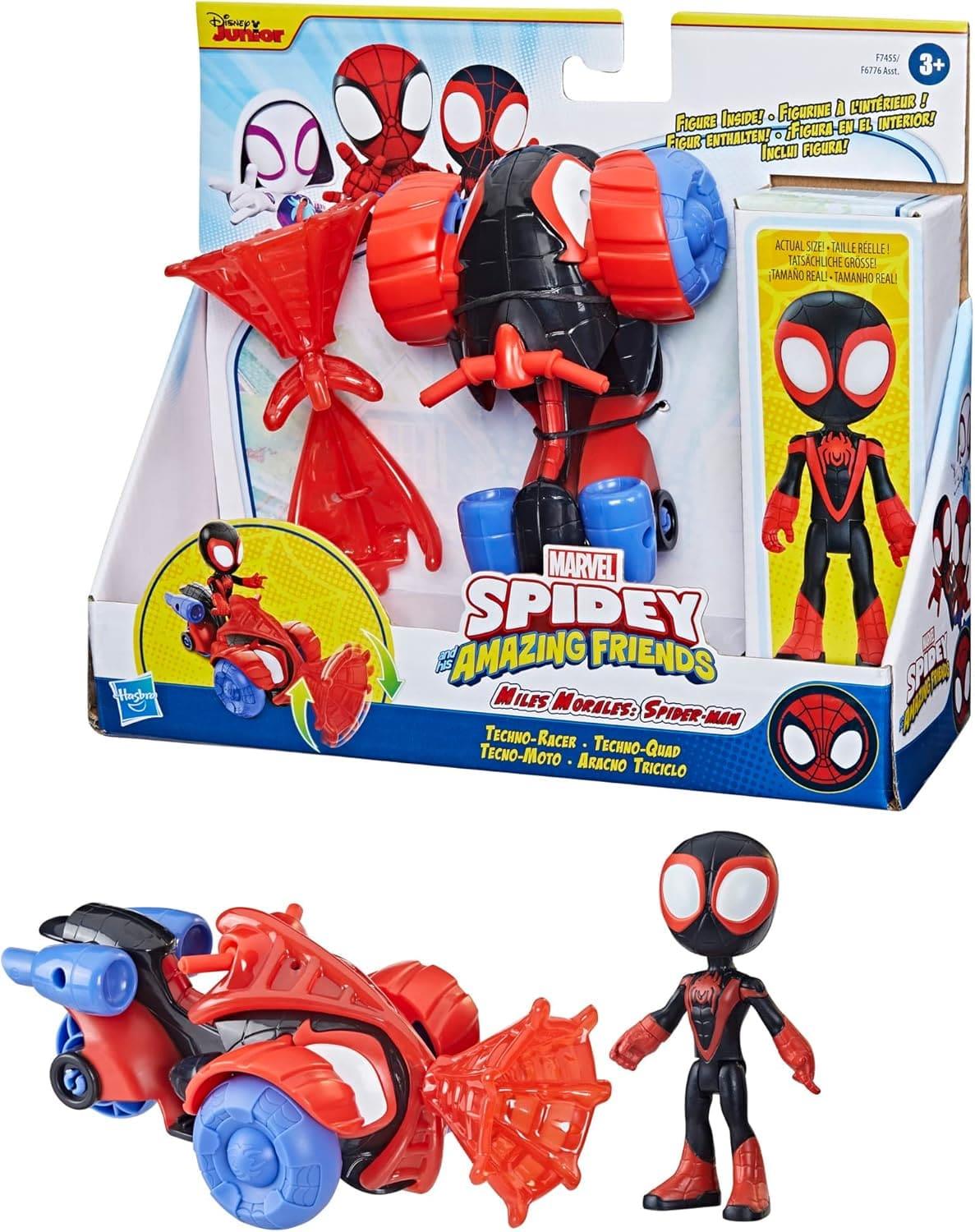 Spidey and  His Amazing Friends Miles Morales Spider Man Techno Racer