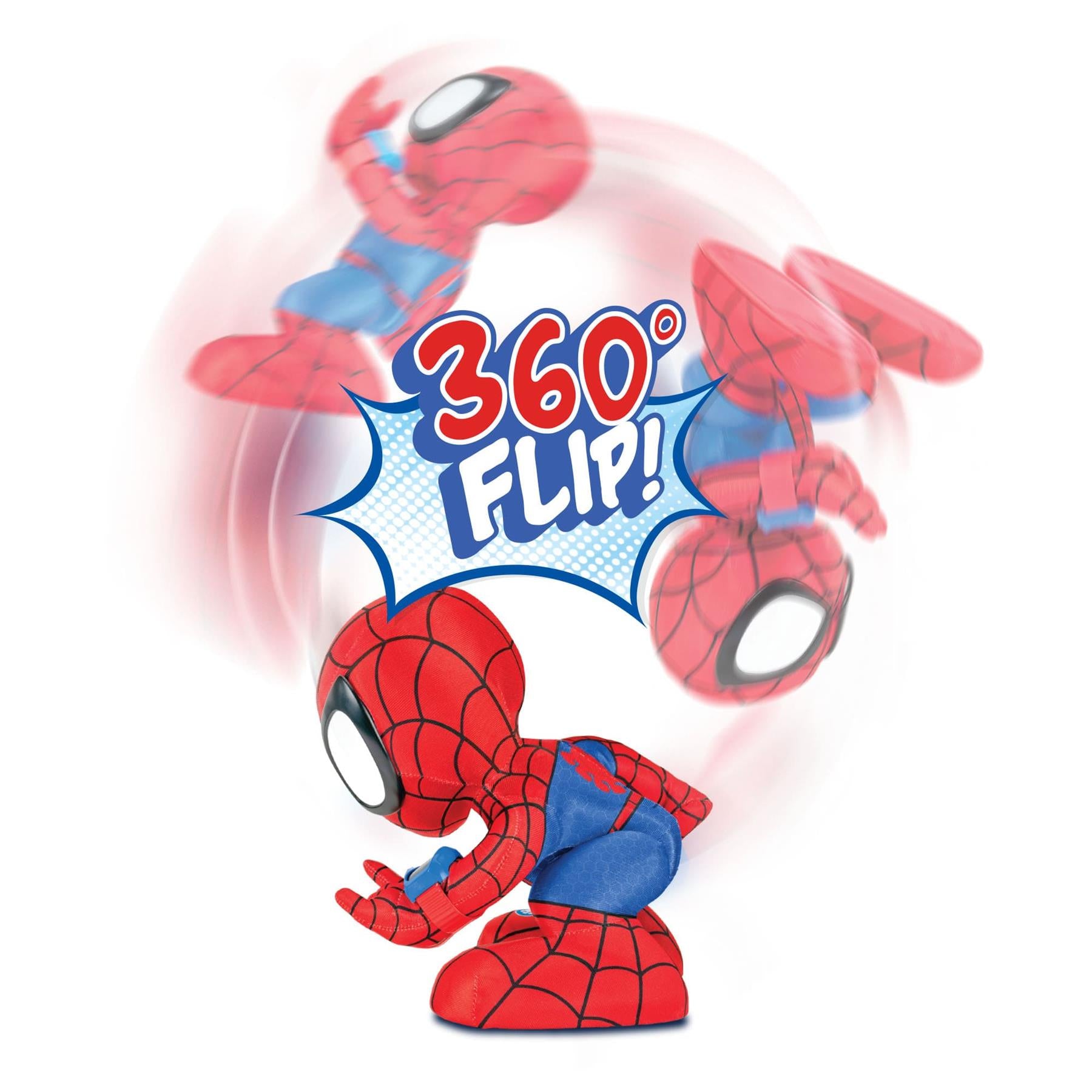 Marvel Spidey and His Amazing Friends Amazing Flip Spidey 12 Inch Animatronic Plush