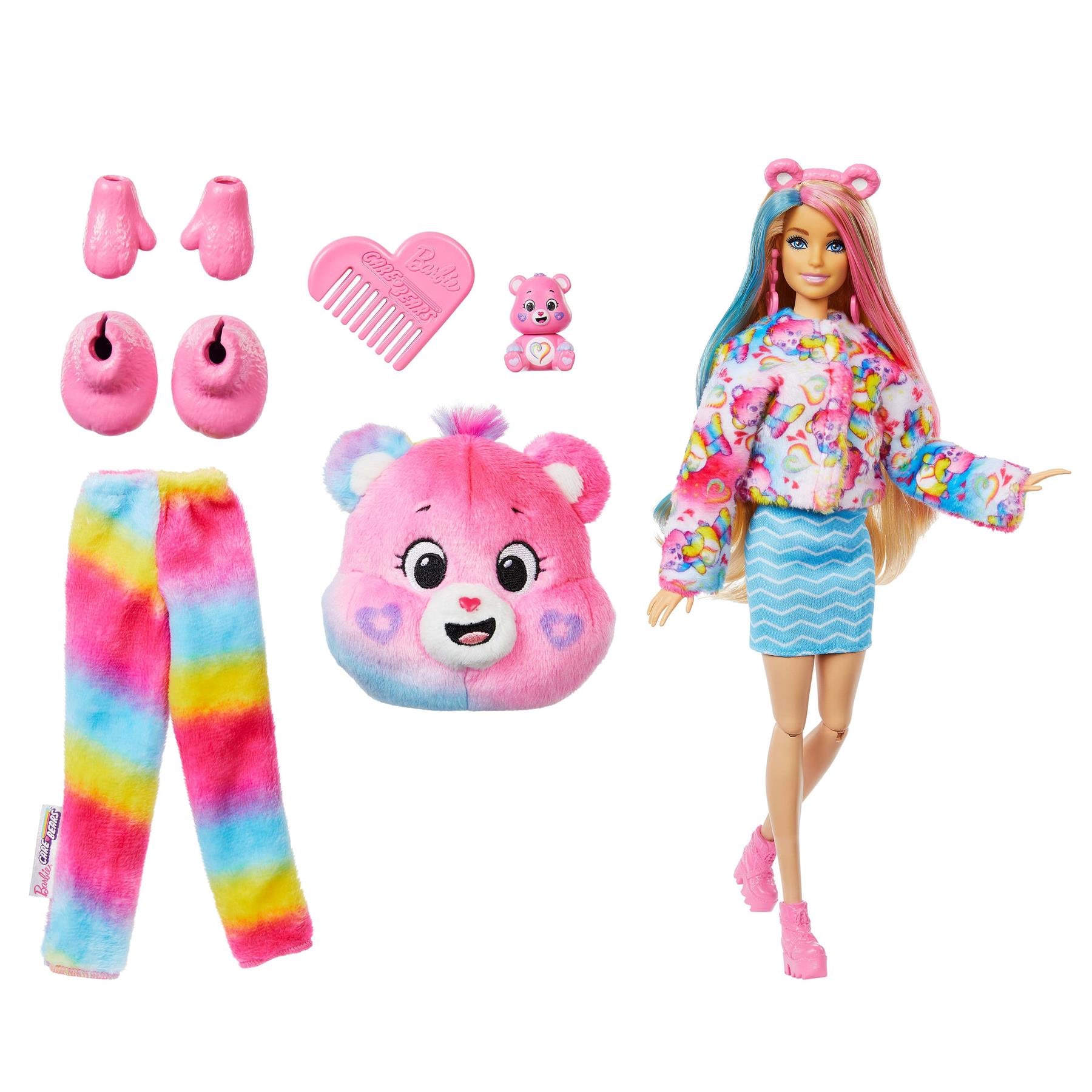 Barbie Cutie Reveal Barbie Care Bears Series 2 - Pink