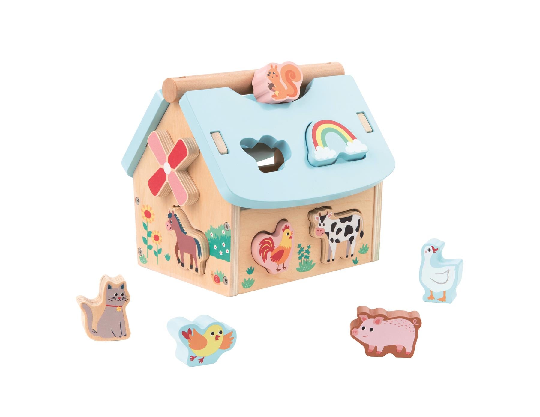 Lelin Wooden Farm House Sorter