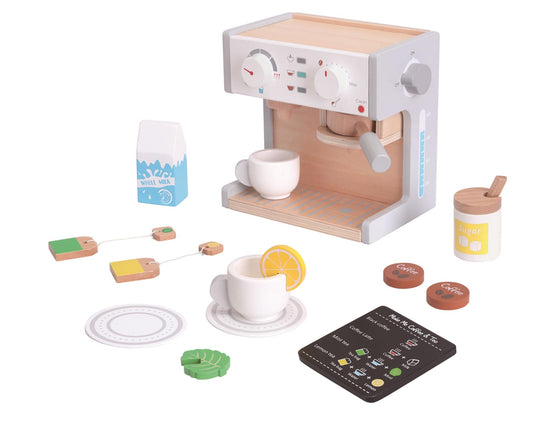 Lelin Wooden Coffee Maker - Grey Style