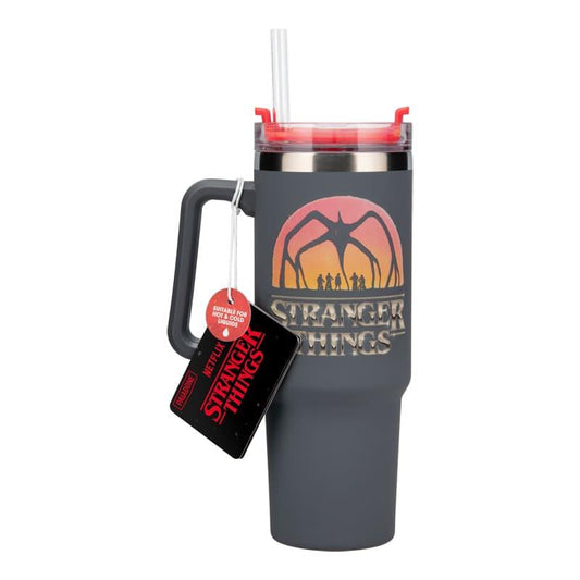 Stranger Things 5 900ml Insulated Cup and Straw