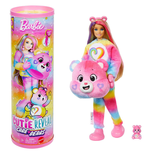Barbie Cutie Reveal Barbie Care Bears Series 2 - Pink