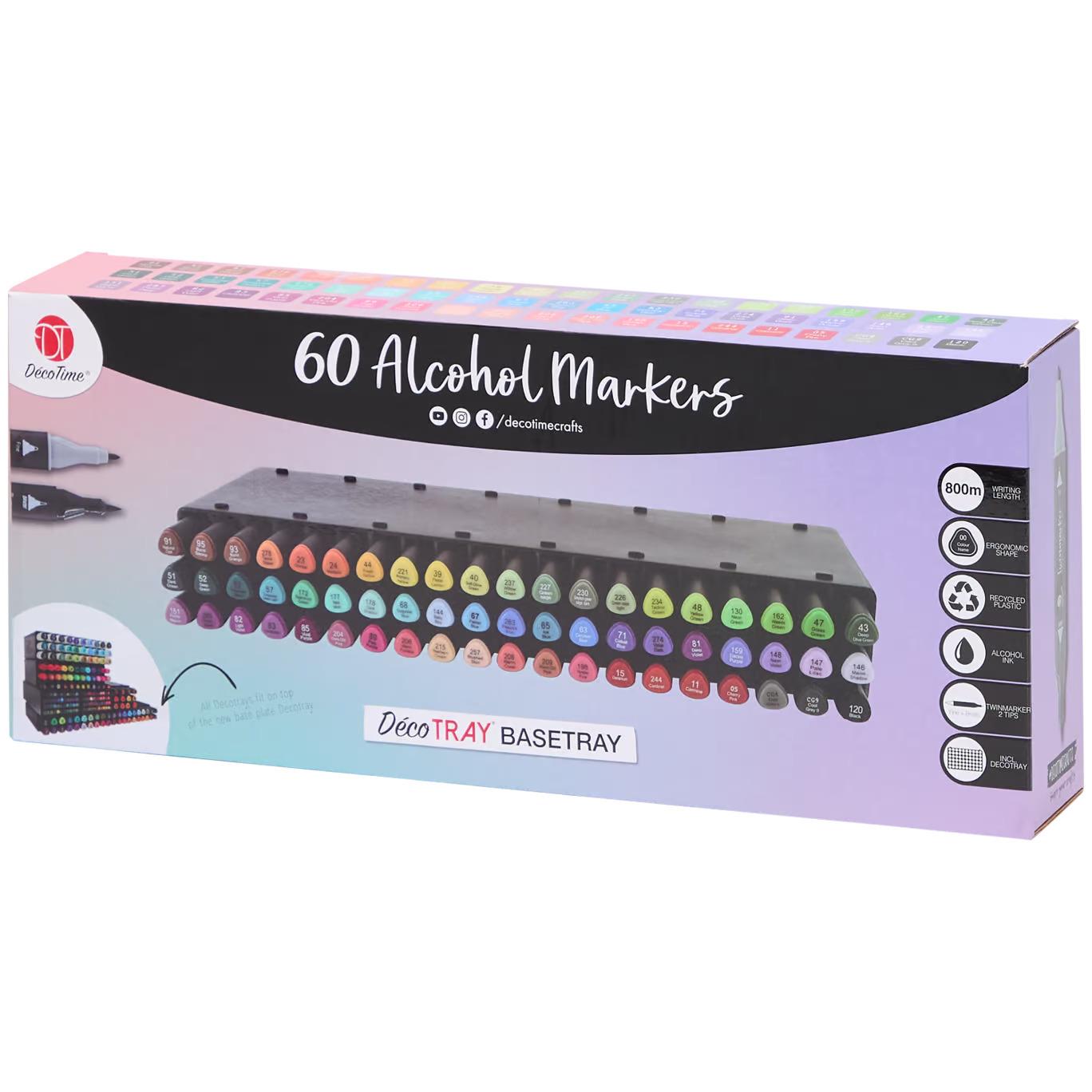 DecoTime 60 Pack Alcohol Twin Markers – BargainMax