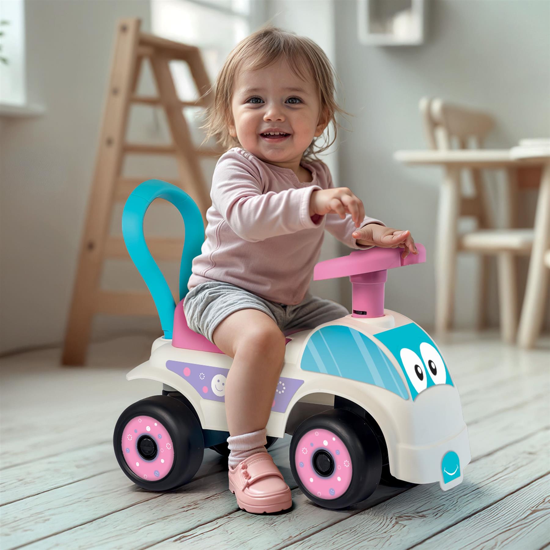 Dolu Foot to Floor Car White Pink – BargainMax - Main Image