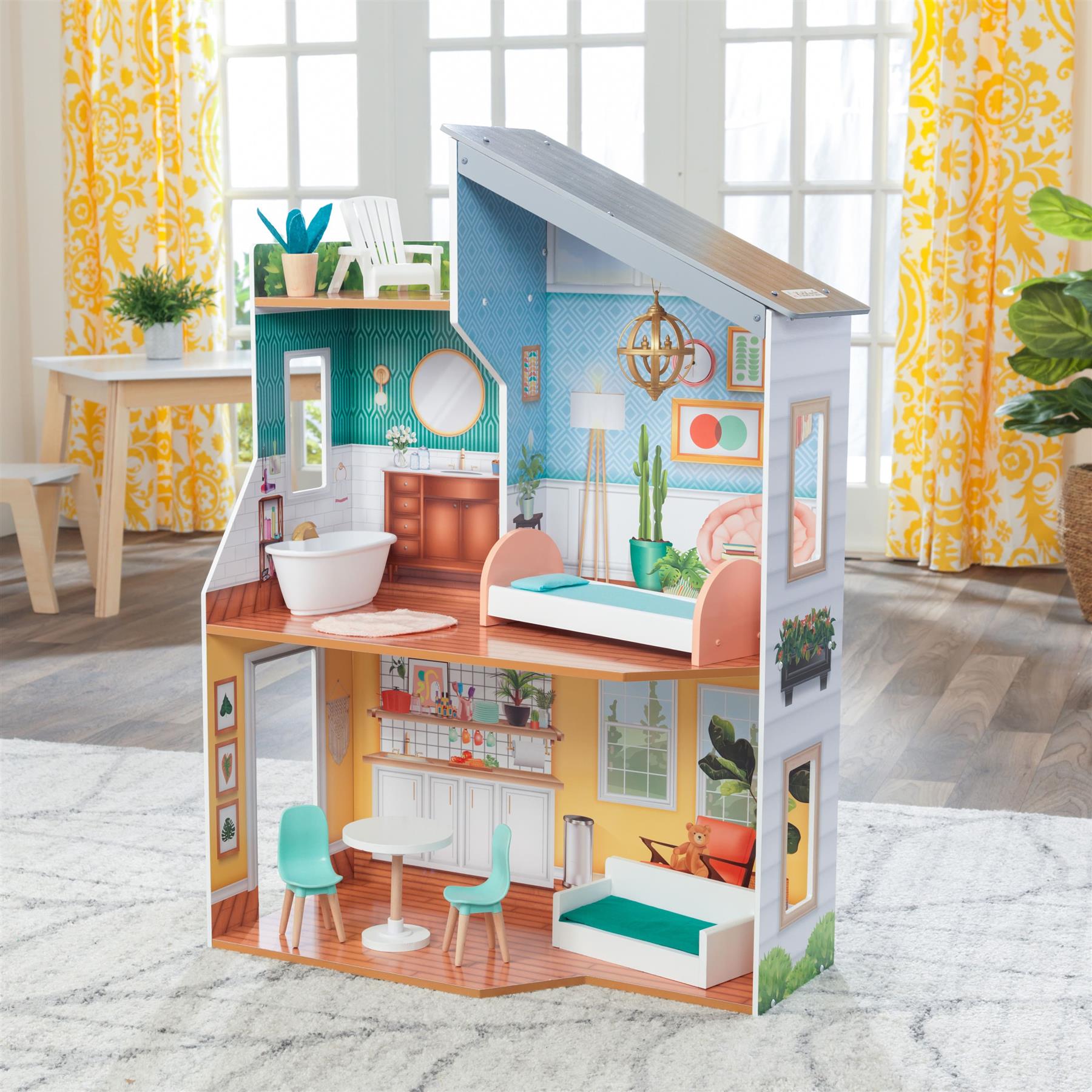 KidKraft Wooden Emily Doll House – BargainMax - Main Image