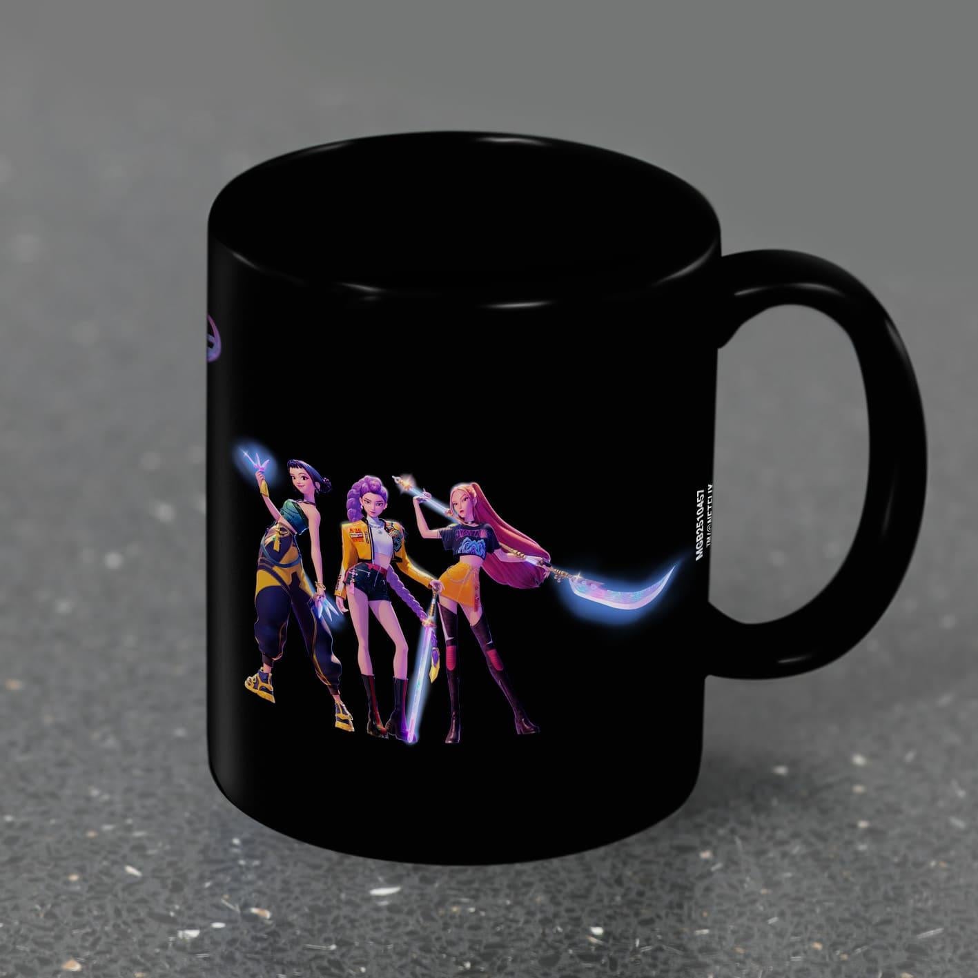 K-POP Demon  Hunters Huntrix Black Pod Mug