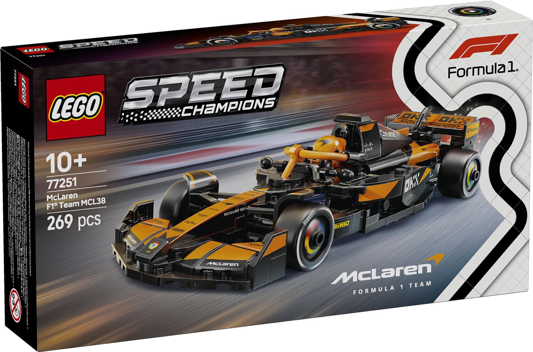 LEGO Speed Champions McLaren F1 Team MCL38 Race Car 77251