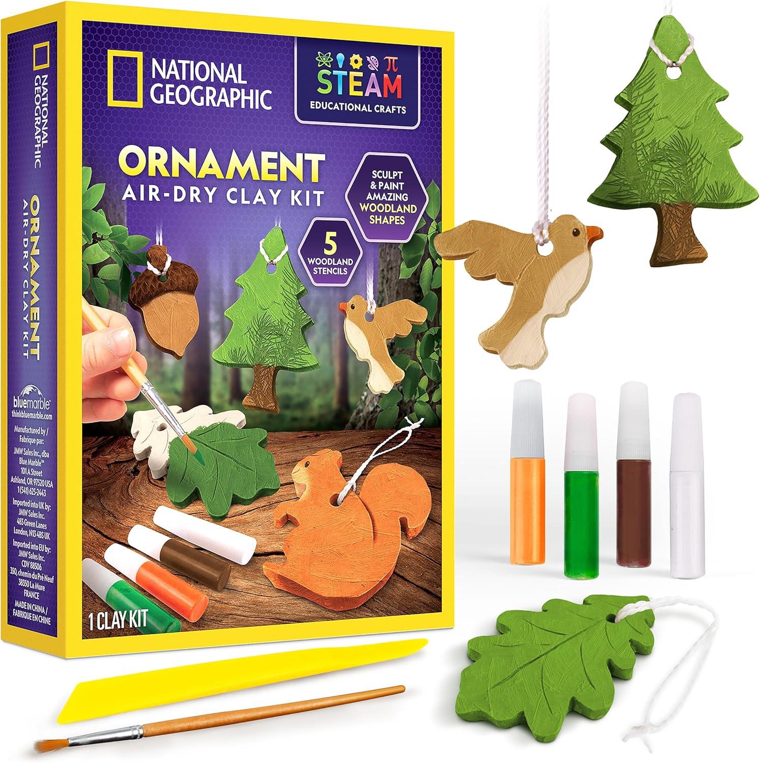 National Geographic Ornament Air Dry Modelling Clay Kit
