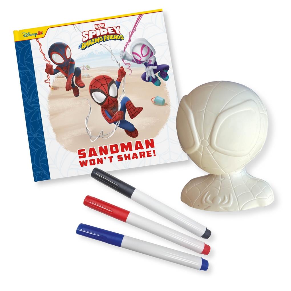 Marvel Spidey & His Amazing Friends Storybook and Colour Your Own Squishy