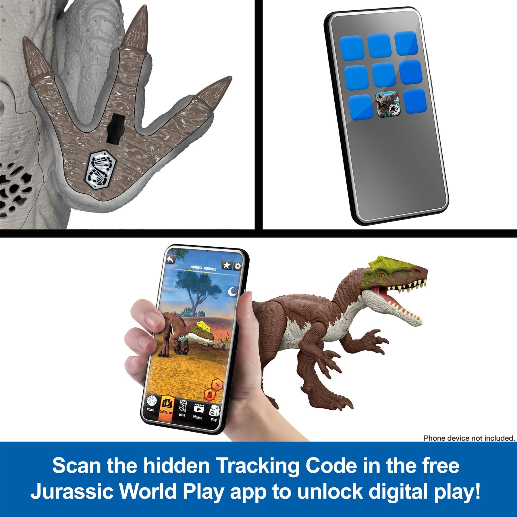 Jurassic World Rebirth Wild Roar Dinosaur - Utahraptor