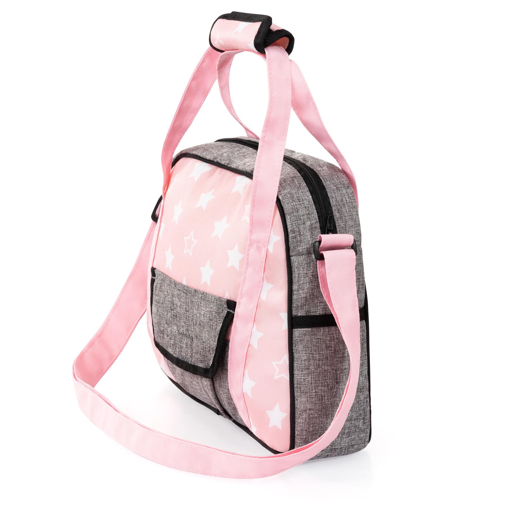 Bayer Doll Nursery Bag Set Pink with Stars