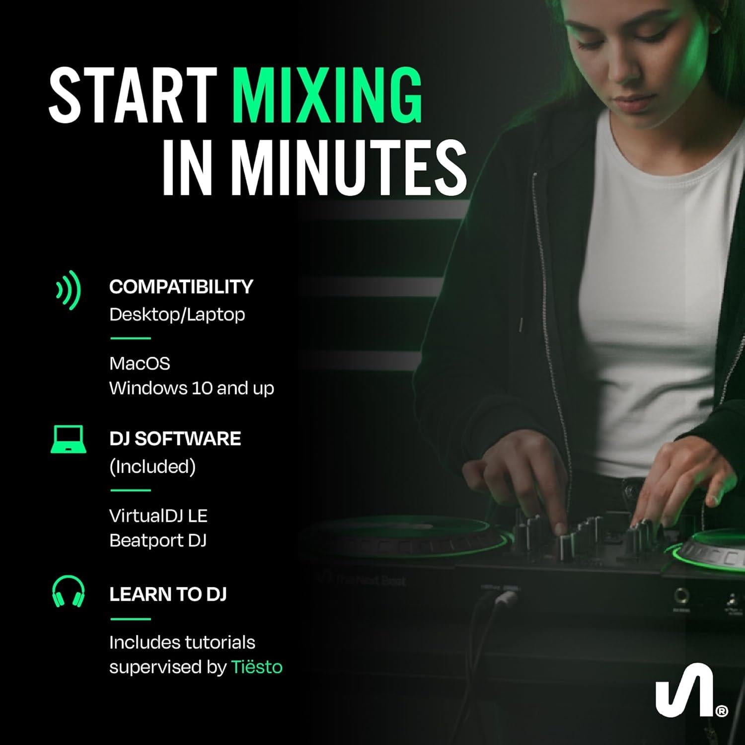 The Next Beat SX1 by Tiësto Portable DJ Decks