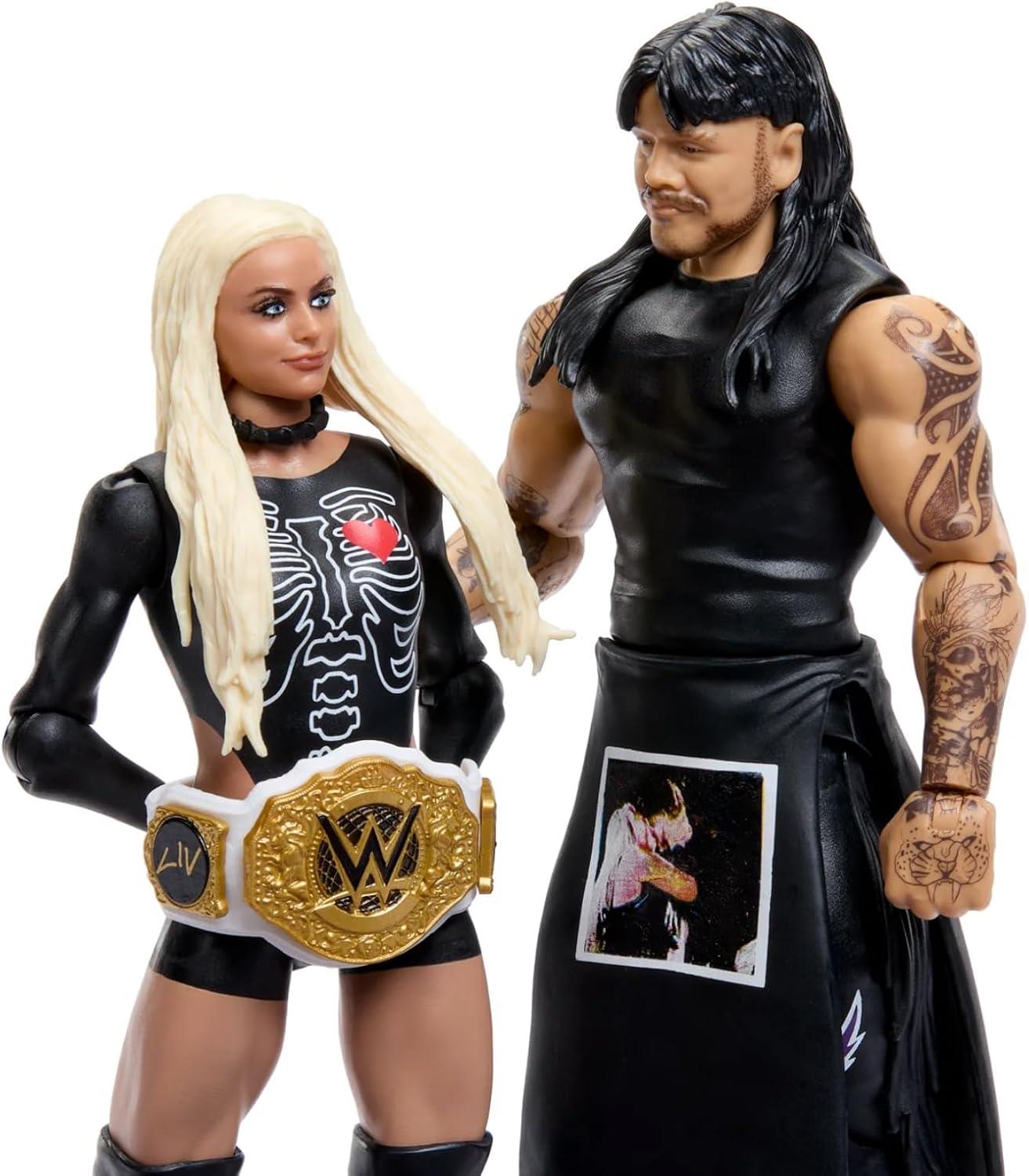 WWE Main Event Showdown 6 Inch Action Figures - Dominik Mysterio & Liv Morgan
