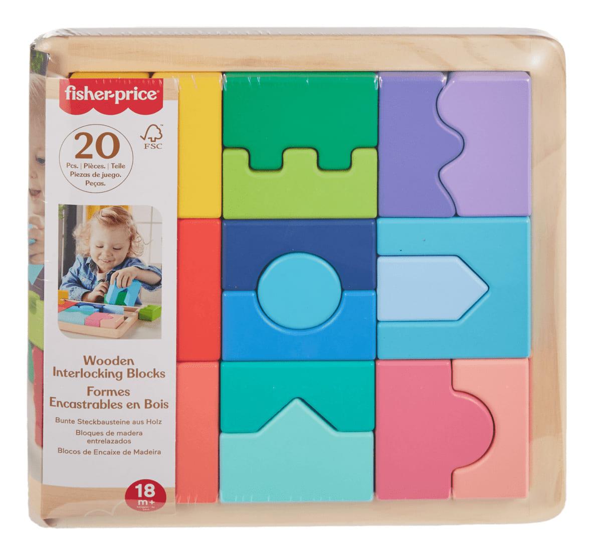 Fisher-Price Wooden Interlocking Blocks