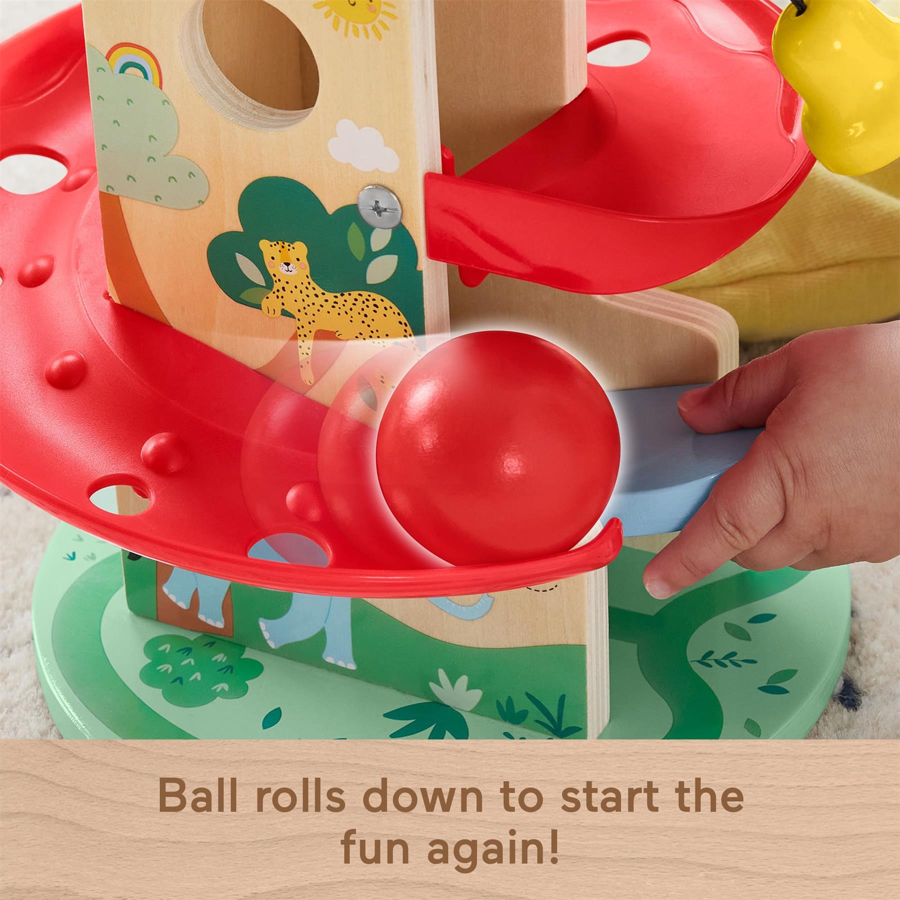 Fisher-Price Wooden Treehouse Ball Run