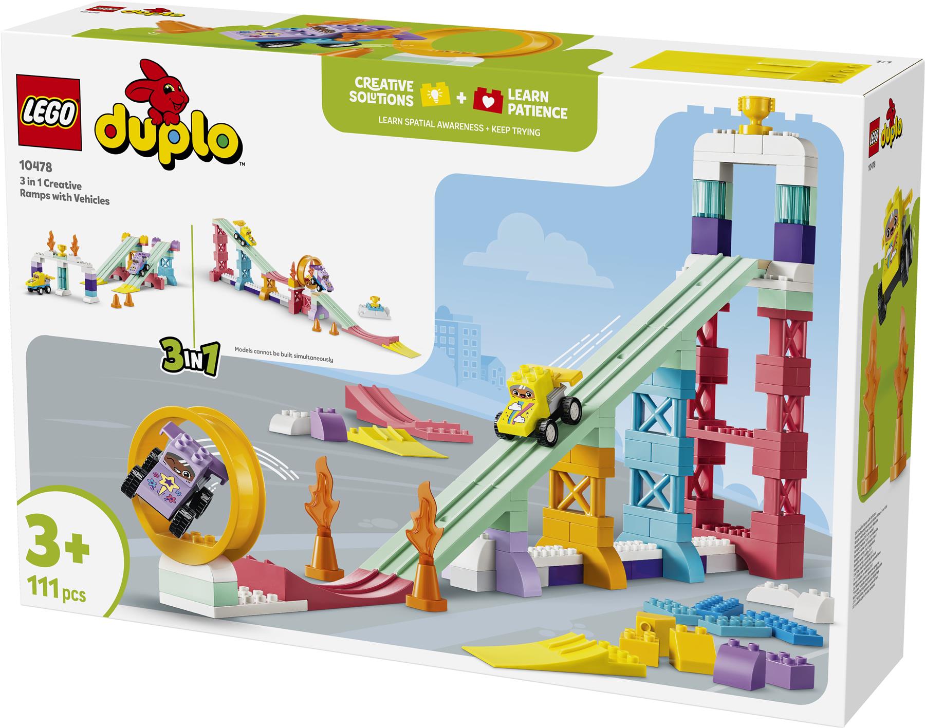 LEGO Duplo 3 in 1 Creative Ramps with Vehicles 10478
