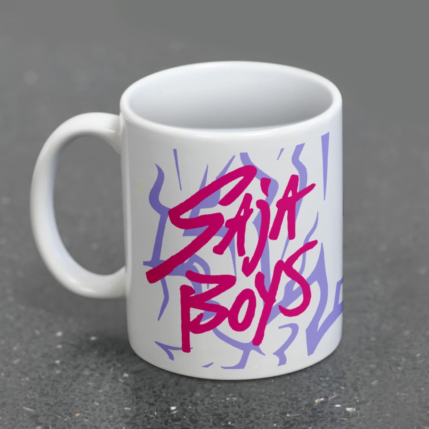KPop Demon Hunters SAJA Boys Logo White Pod Mug