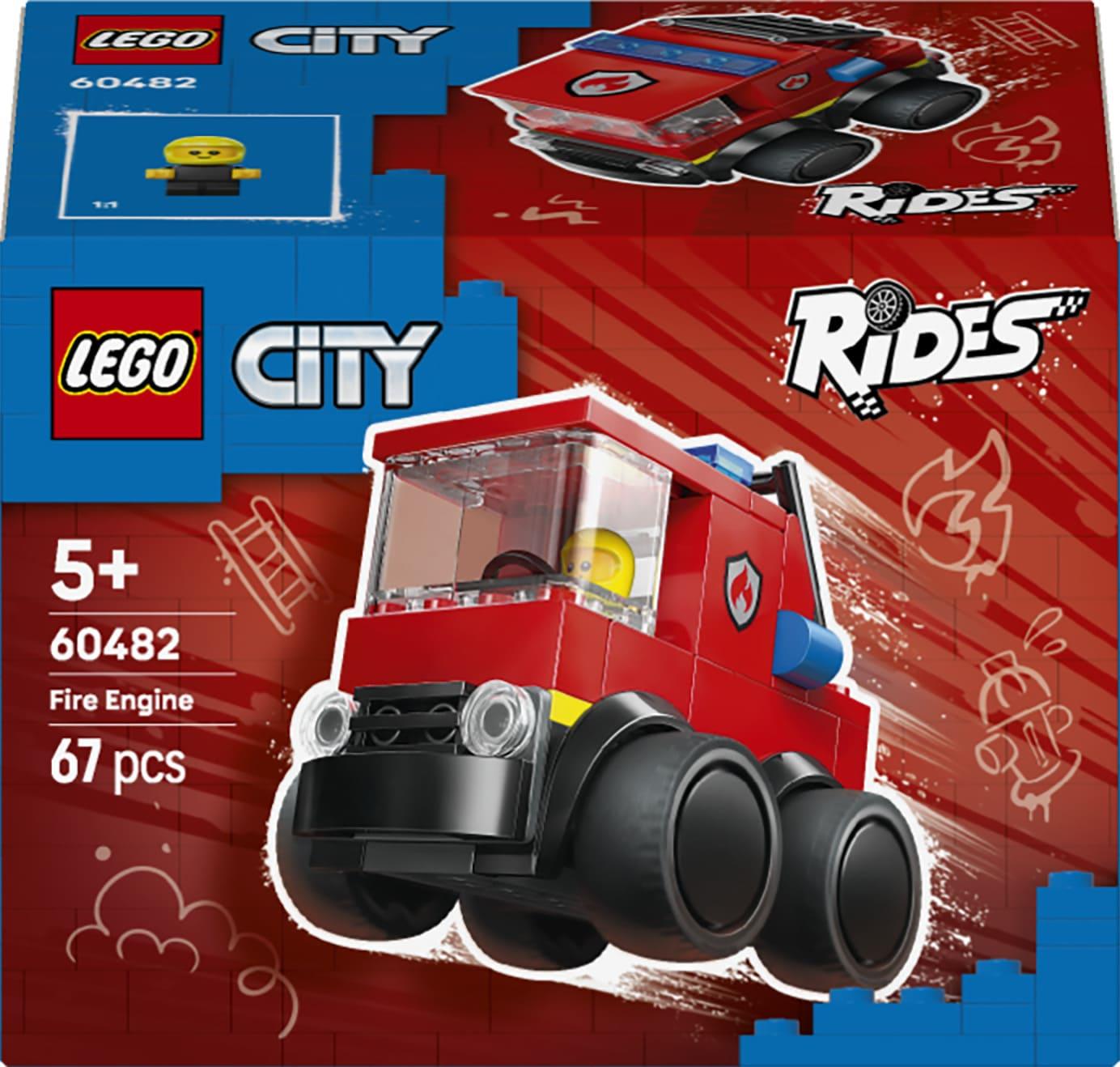 LEGO City Rides Fire Engine Toy Building Set 60482