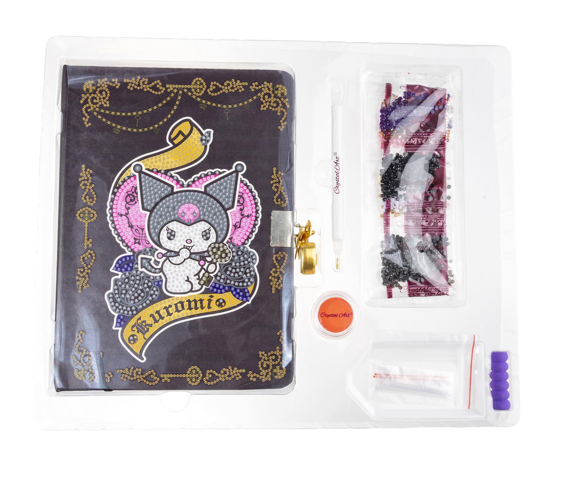 Hello Kitty and Friends Kuromi Crystal Art Secret Diary
