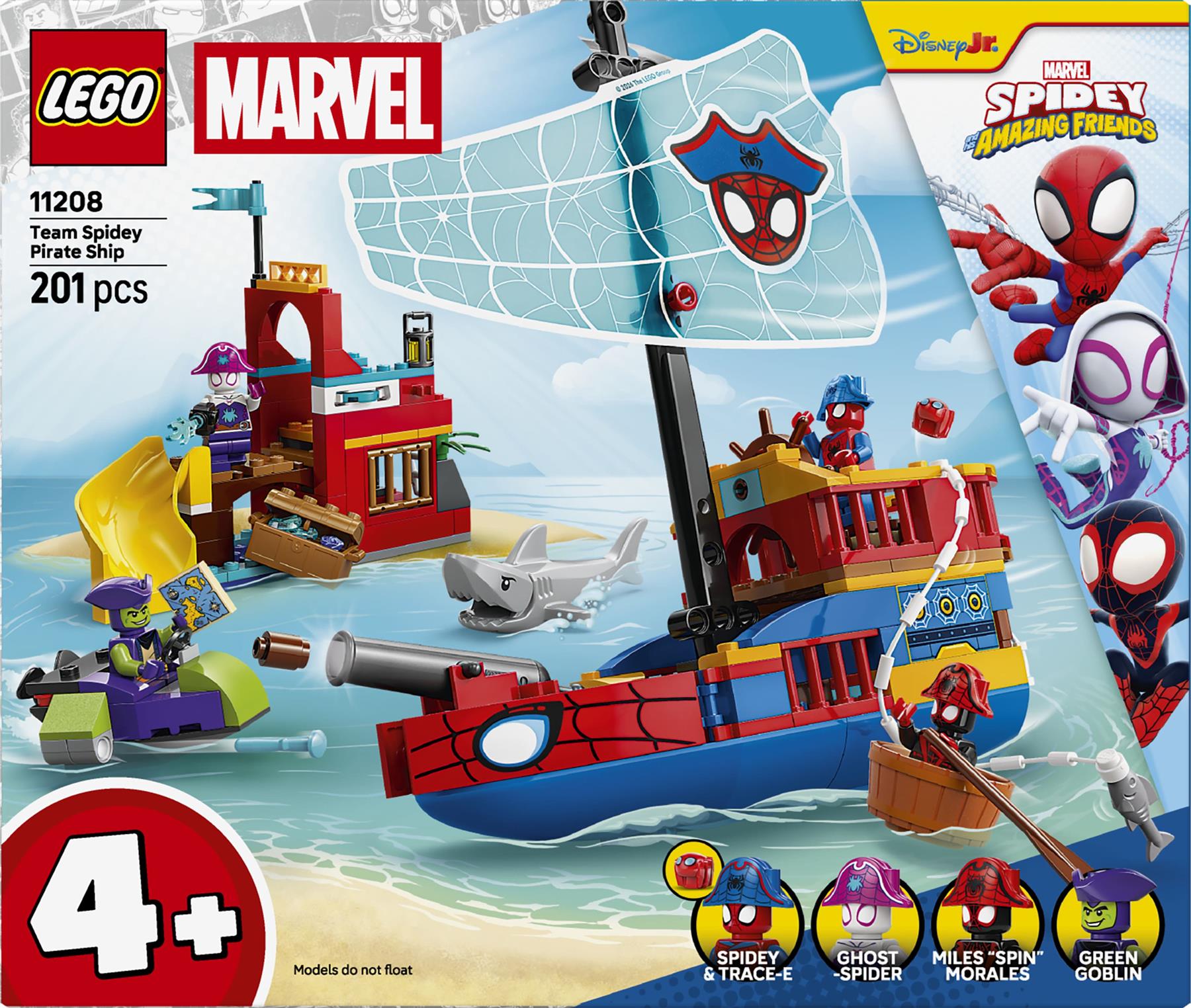 LEGO Marvel Team Spidey Pirate Ship 11208