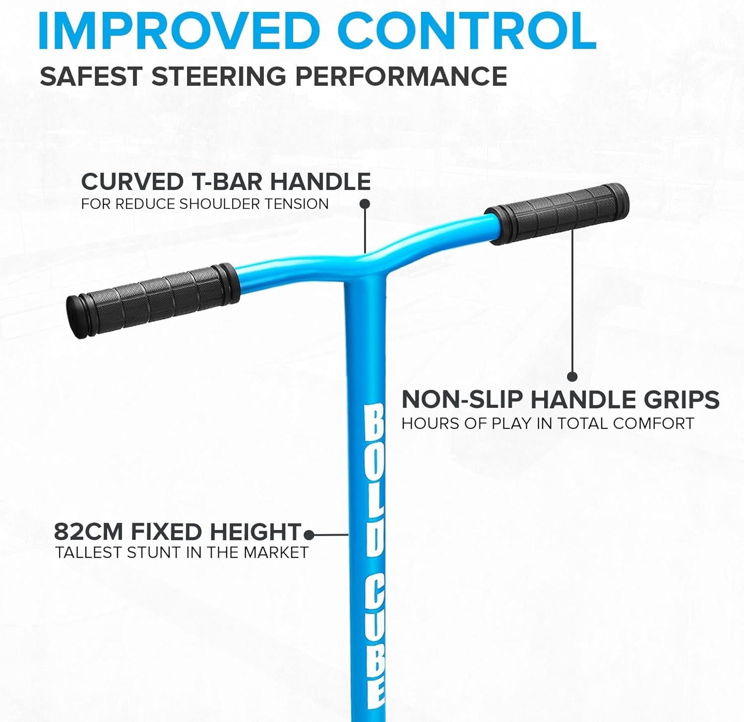 Boldcube Stunt Scooter - Cyan Blue