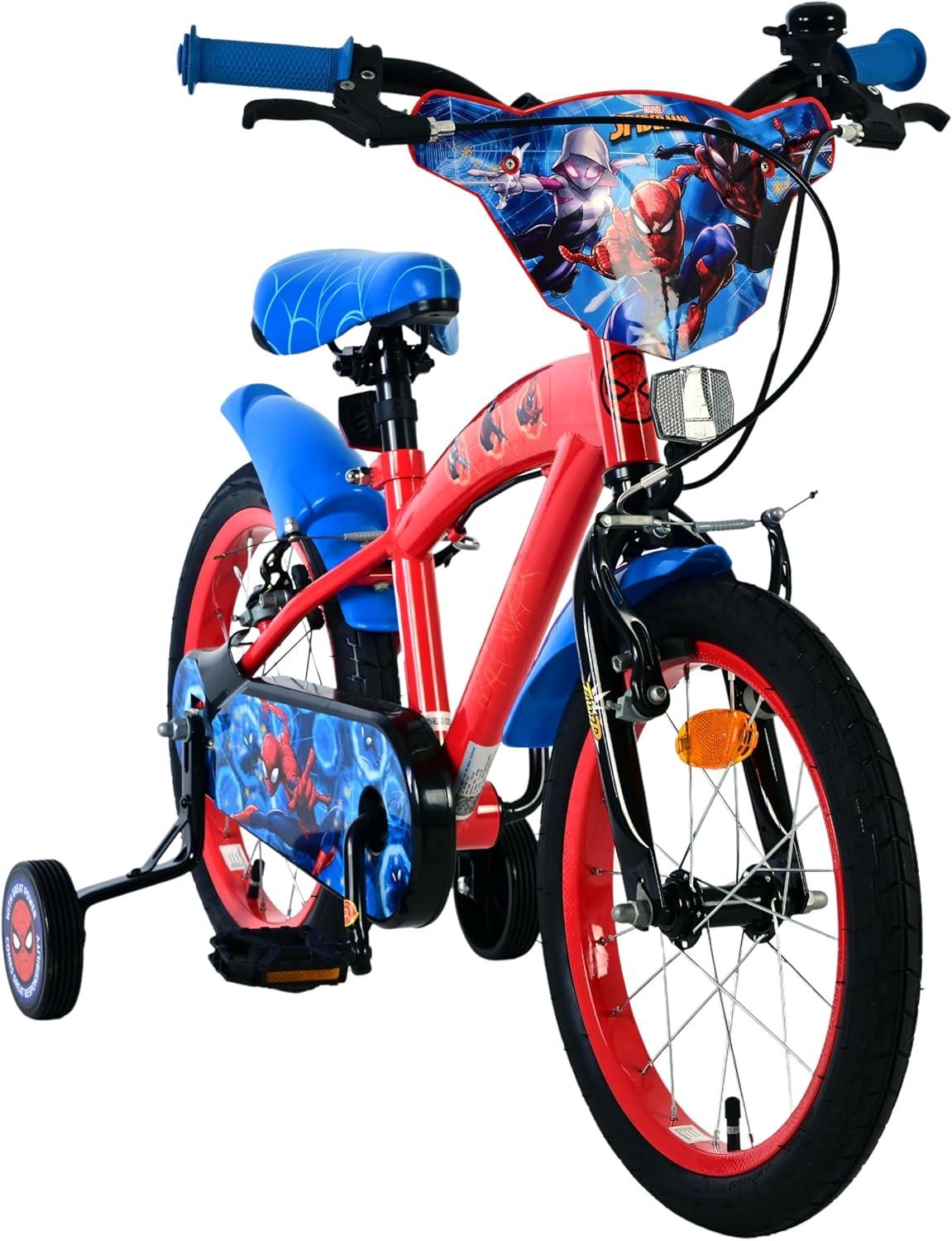 Spiderman Kids 16 inch Bike - Blue/Red