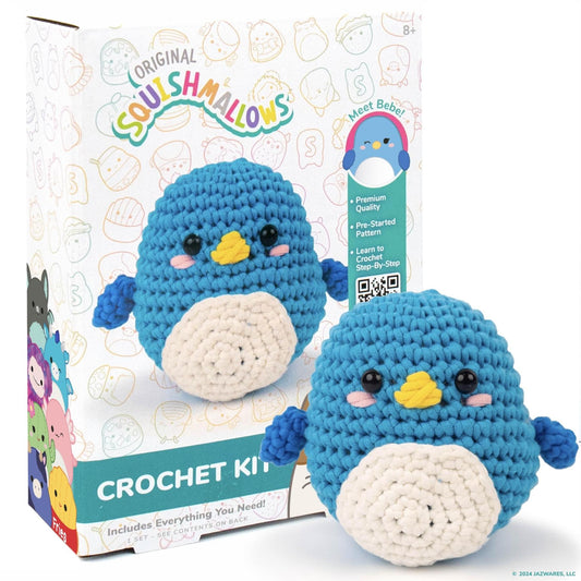 Original Squishmallows  - Bebe the Bluebird Crochet Kit