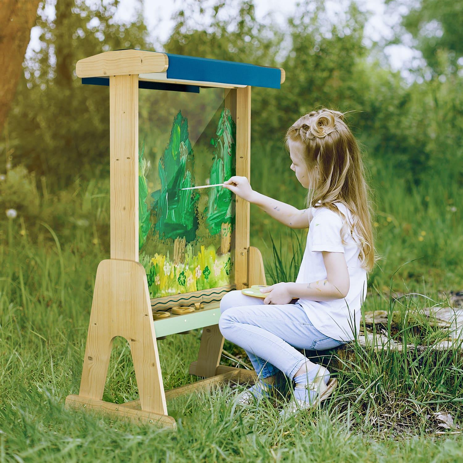 Topbright Wooden Outdoor Art Easel