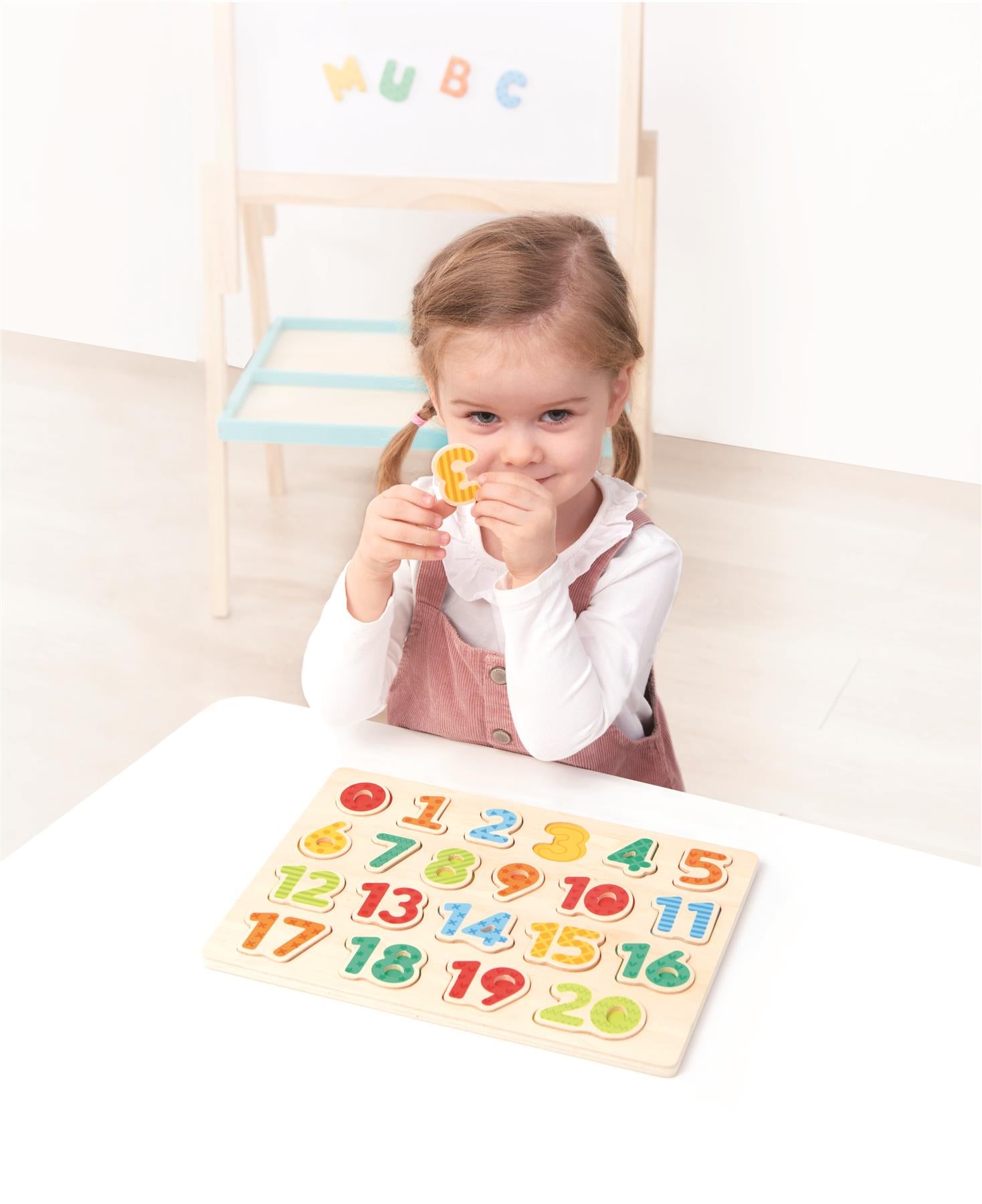 Lelin - Wooden Number Board