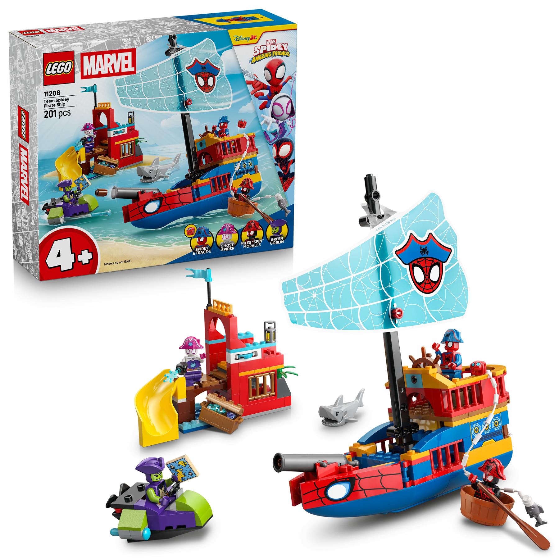 LEGO Marvel Team Spidey Pirate Ship 11208