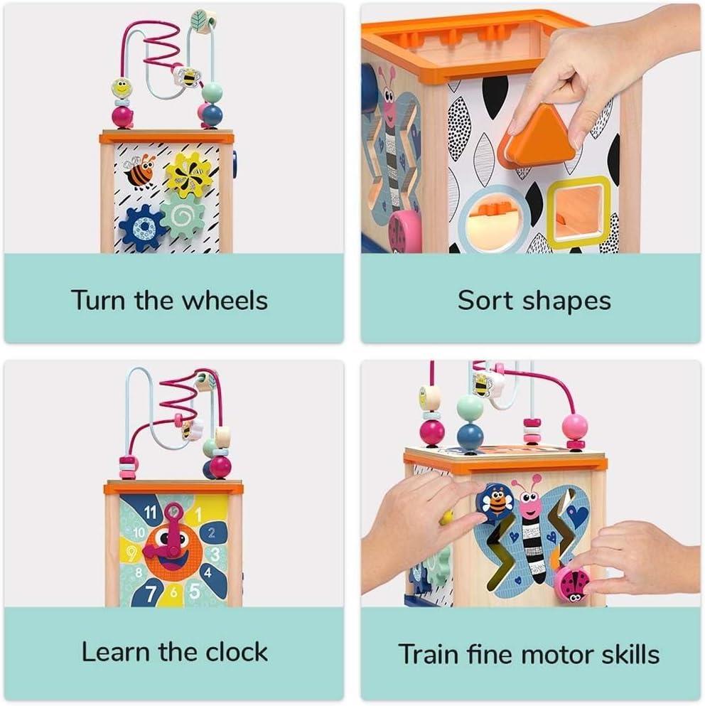 Topbright Wooden Activity Cube