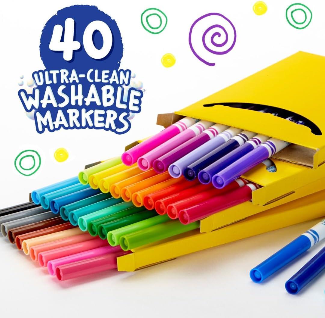 Crayola Ultra Clean Washable Markers 40 Pack