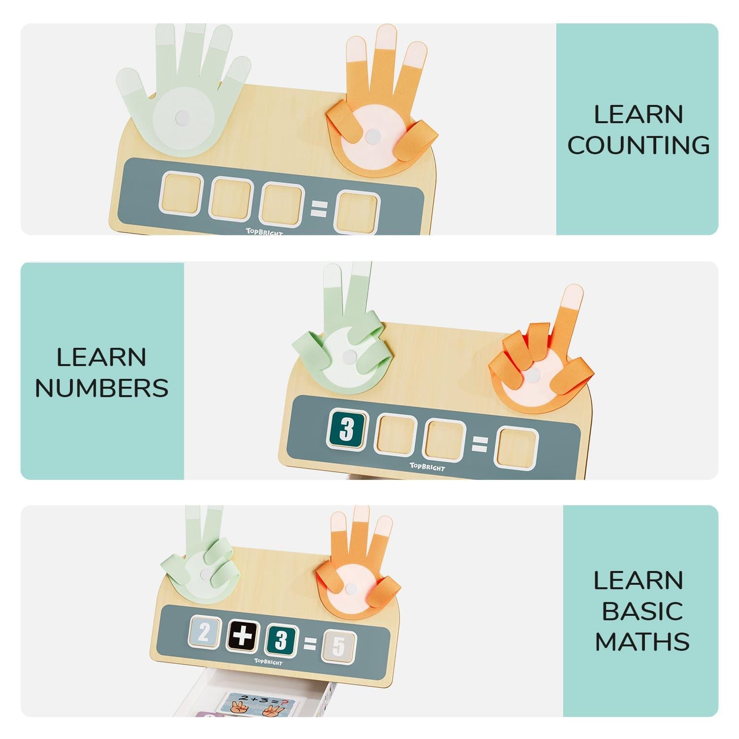 Topbright Wooden Finger Math