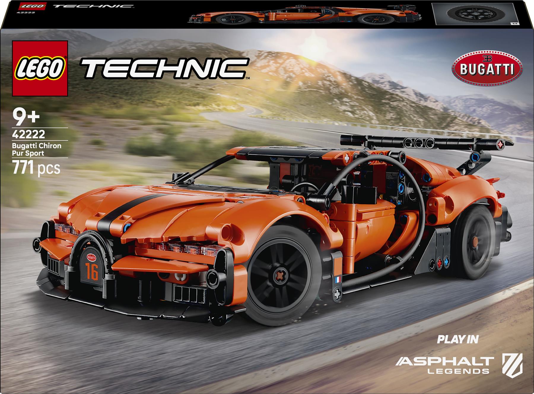 LEGO Techinc Bugatti Chiron Pur Sport Hypercar 42222