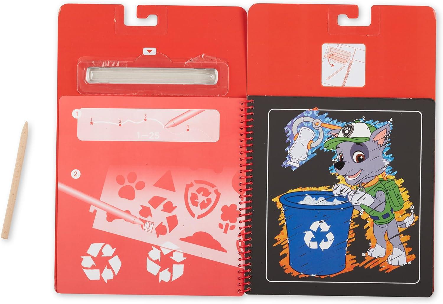 Melissa and Doug Paw Patrol Scratch Art Pad Marshall