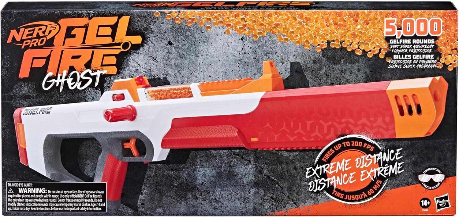 Nerf Pro Gelfire Ghost Bolt Action Blaster with 5000 rounds