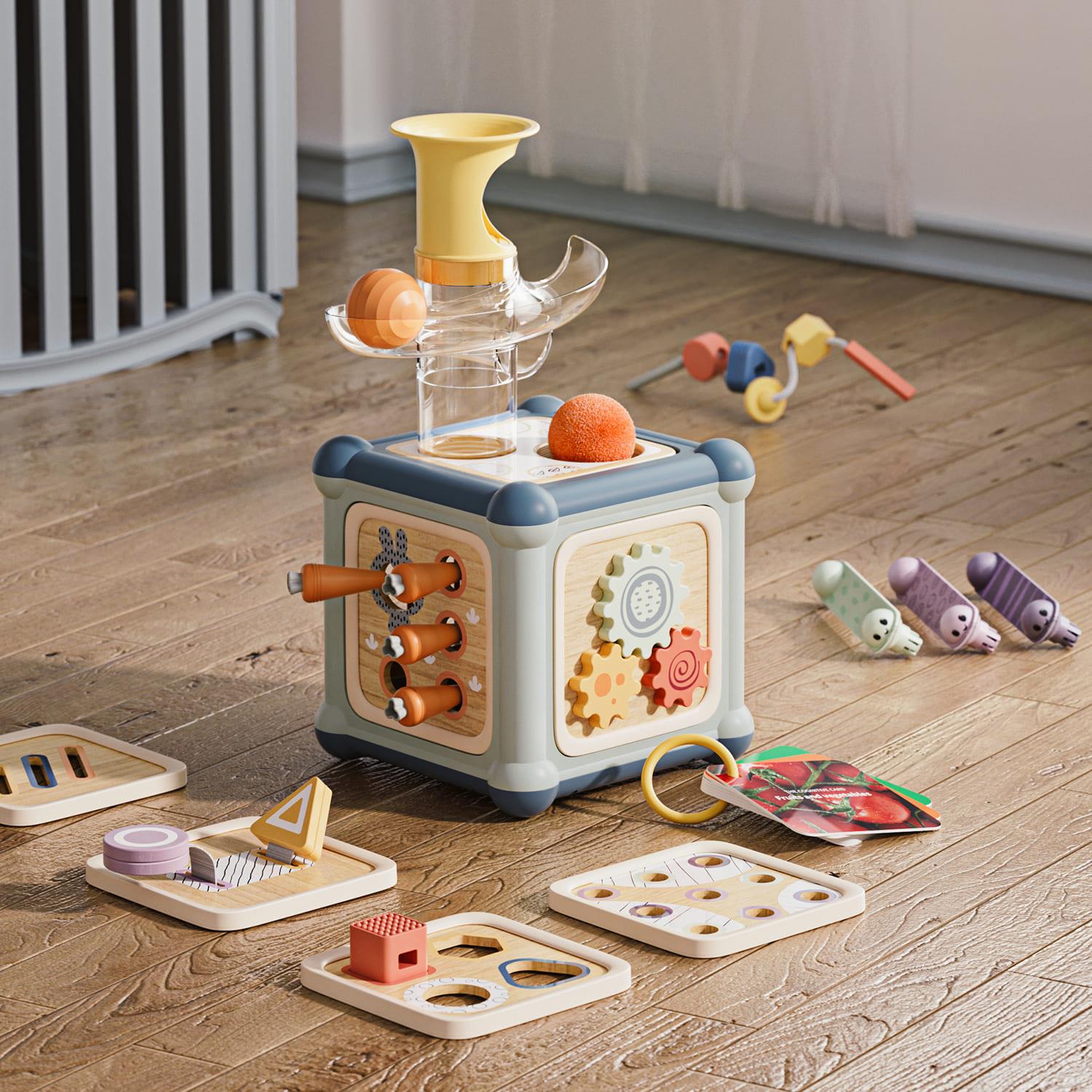Topbright Wooden Master 10in1 Activity Cube