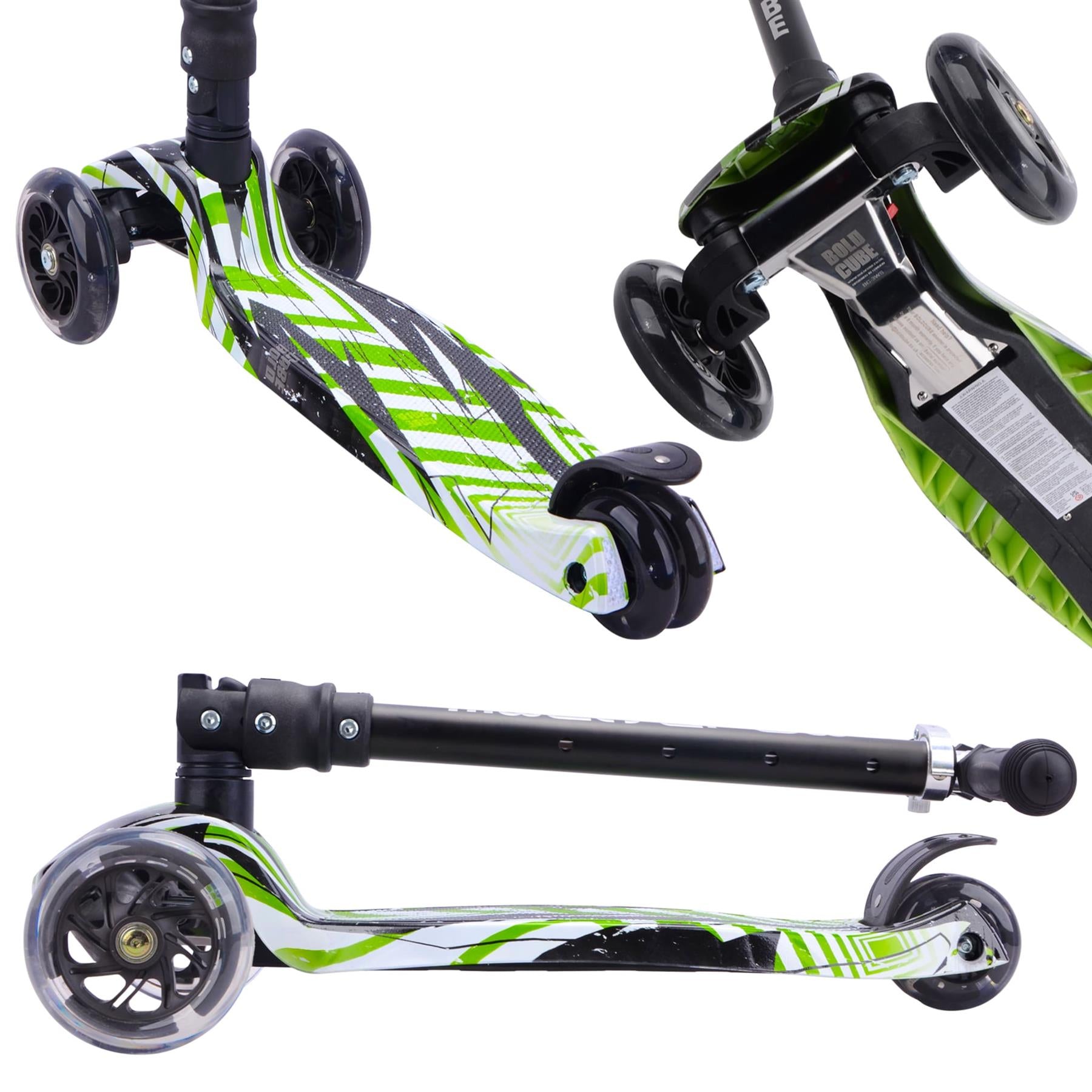 Boldcube Big 3 Wheel Scooter - Swift Green