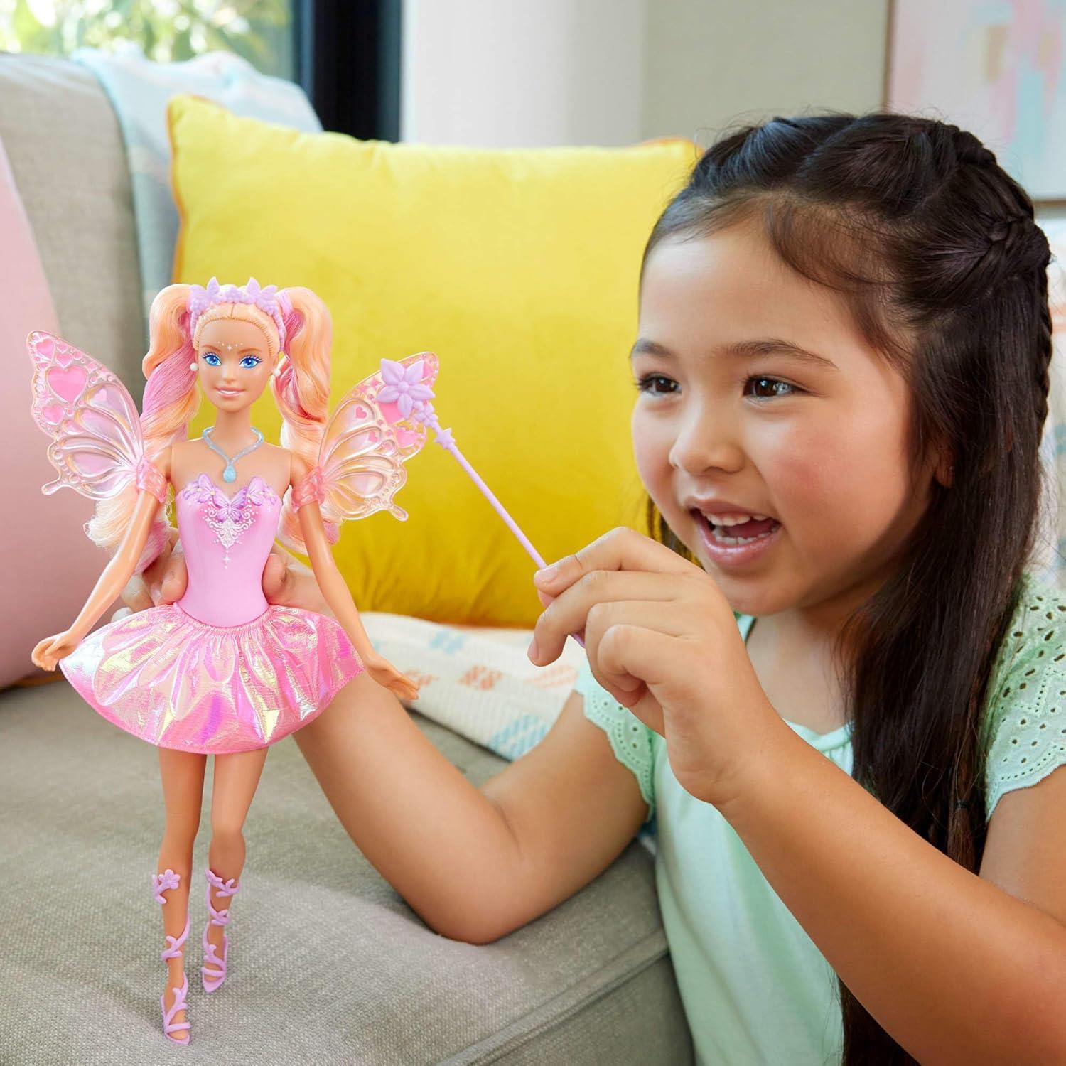 Barbie Fantasy Fairy Doll with Colour Changing Wings