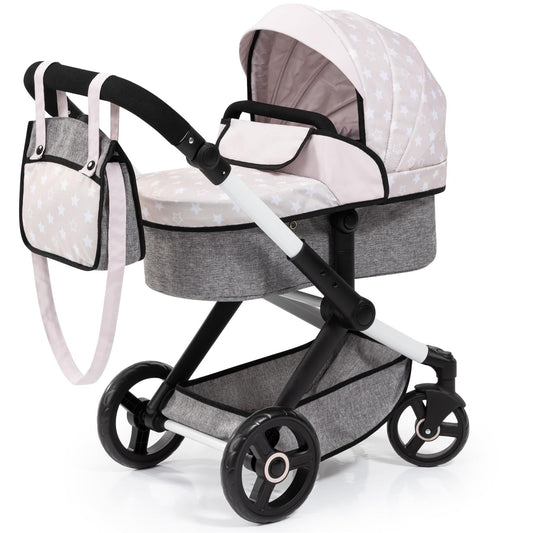 Bayer Doll Pram Xeo - White Grey